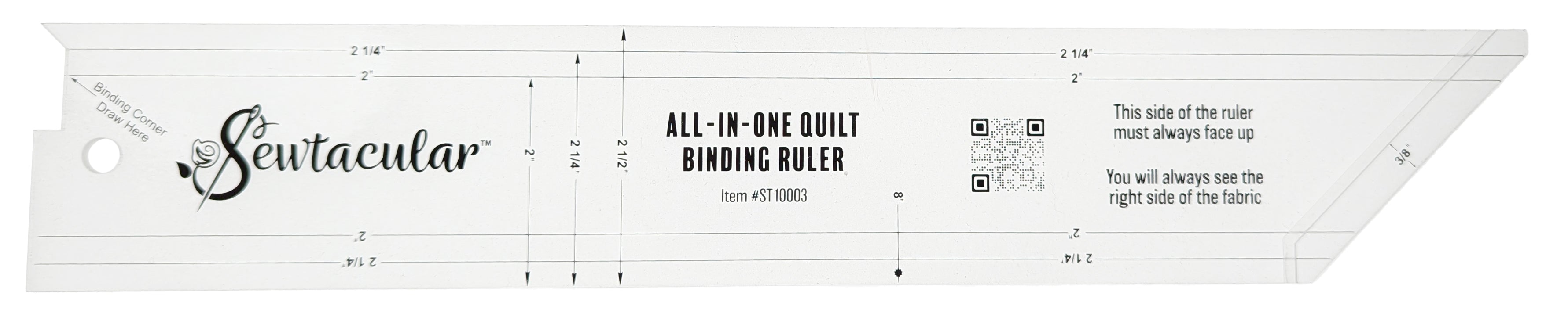 Sewtacular Hingeless All-In-One Binding Ruler – SewVeryEasy, Patterns ...