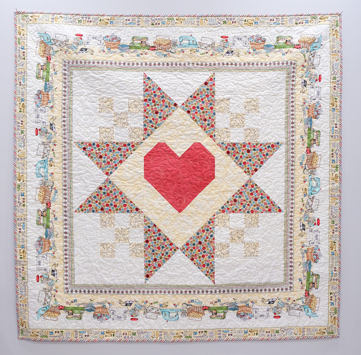 Cute as a Button Quilt - Heart Quilt – SewVeryEasy, Patterns and Courses