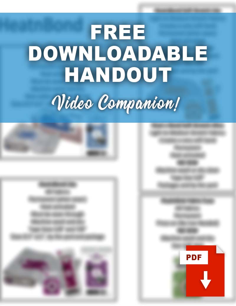 Heat-n-Bond – SewVeryEasy, Patterns and Courses
